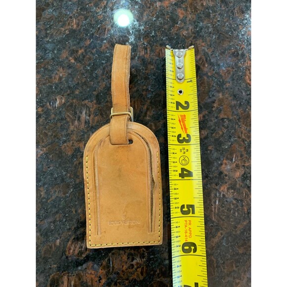 TORN PLASTIC Louis Vuitton LV Luggage Tag REGULAR SIZE listing #41 - Picture 1 of 12